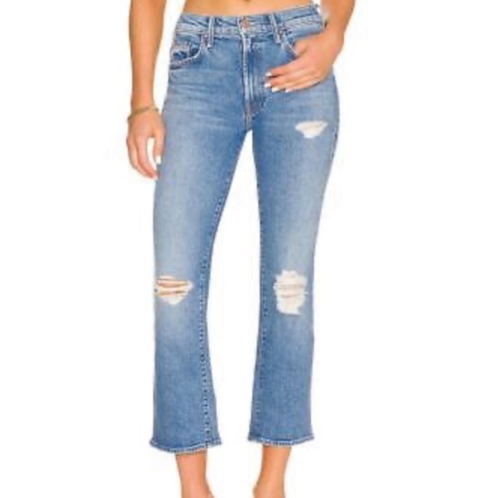 MOTHER INSIDER ANKLE BLOOM AND DOOM JEANS SIZE 25